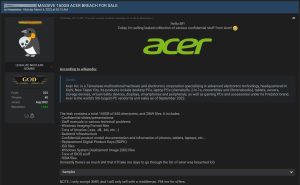 acer cyber attack